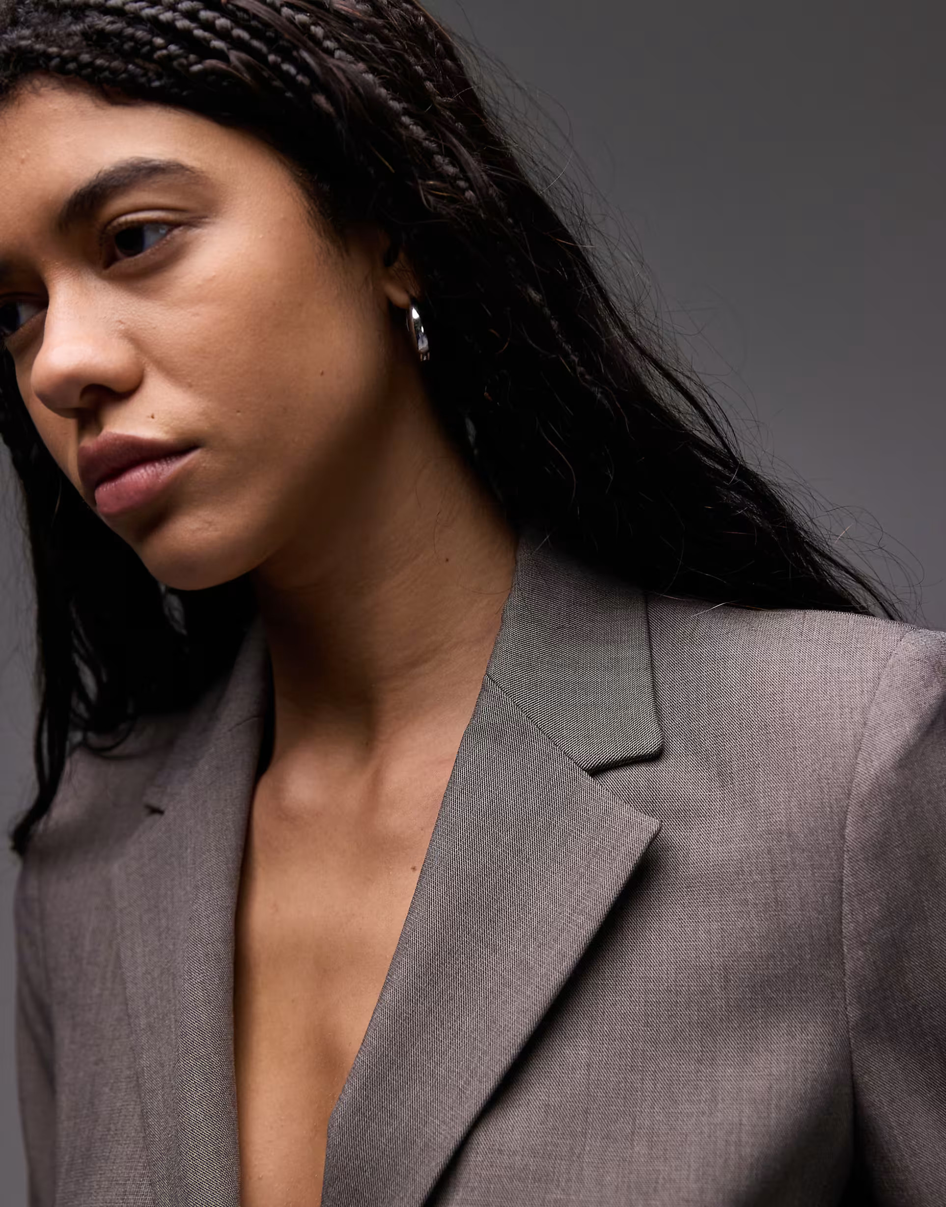 Mango cropped blazer co-ord in brown | ASOS (Global)