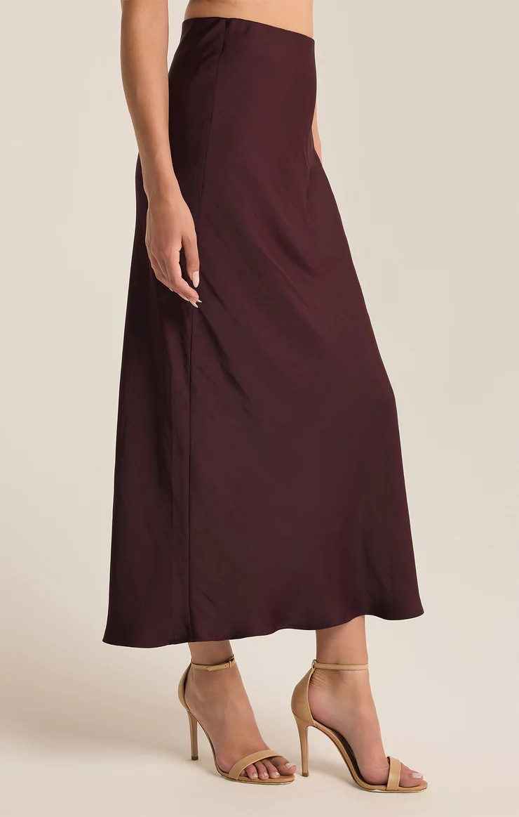 Europa Luxe Sheen Midi Skirt | Z Supply