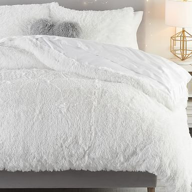 Super Fluffy Duvet Cover & Sham | Pottery Barn Teen