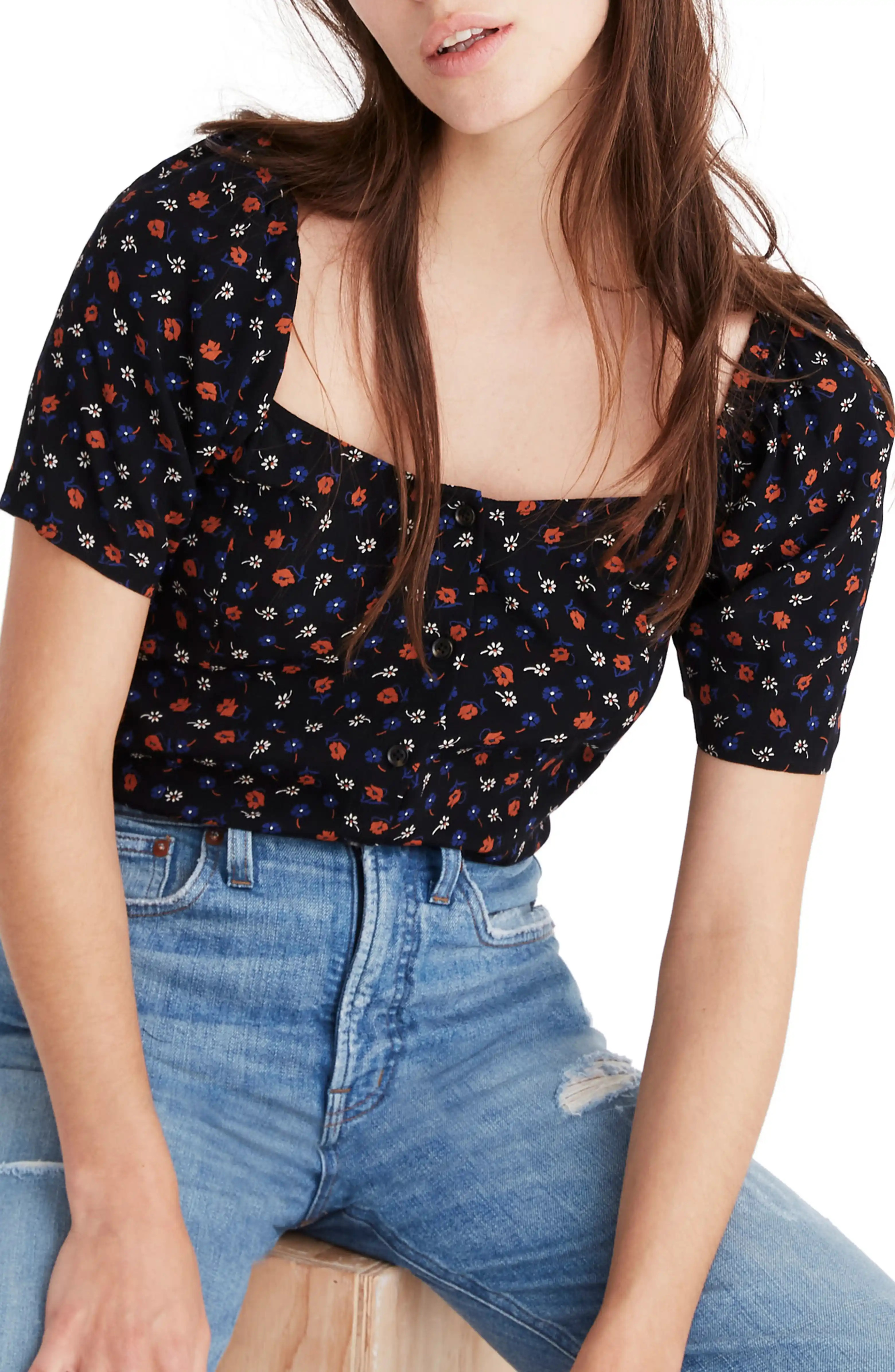 Prairie Posies Seamed Square Neck TopMADEWELLOriginal Price$78.00Price$54.9930% offFree ShippingW... | Nordstrom
