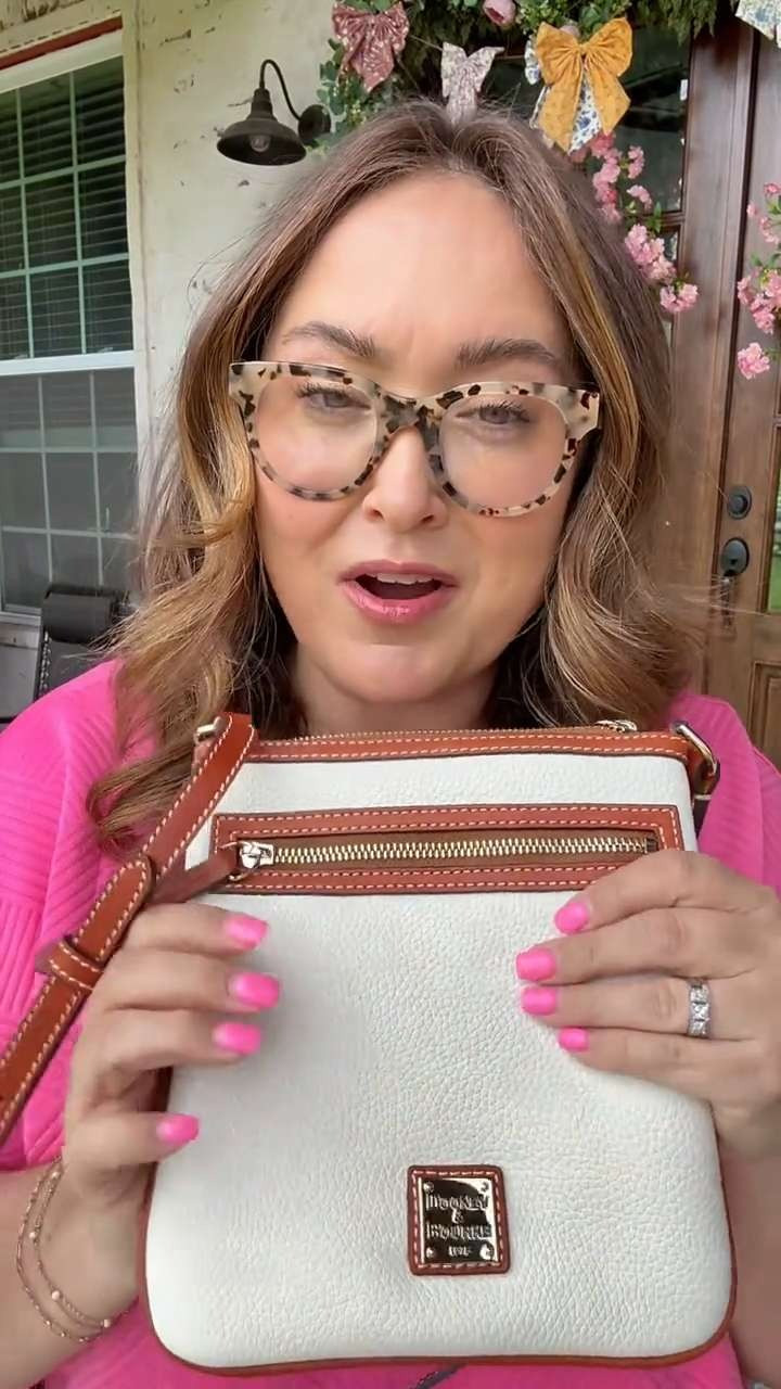 Dooney & Bourke Pebble Leather N/S Letter Carrier Crossbody bag, Travel bag, Luxury small bag, gifts for her 

 #LTKgrwm #LTKWorkwear #LTKTravel