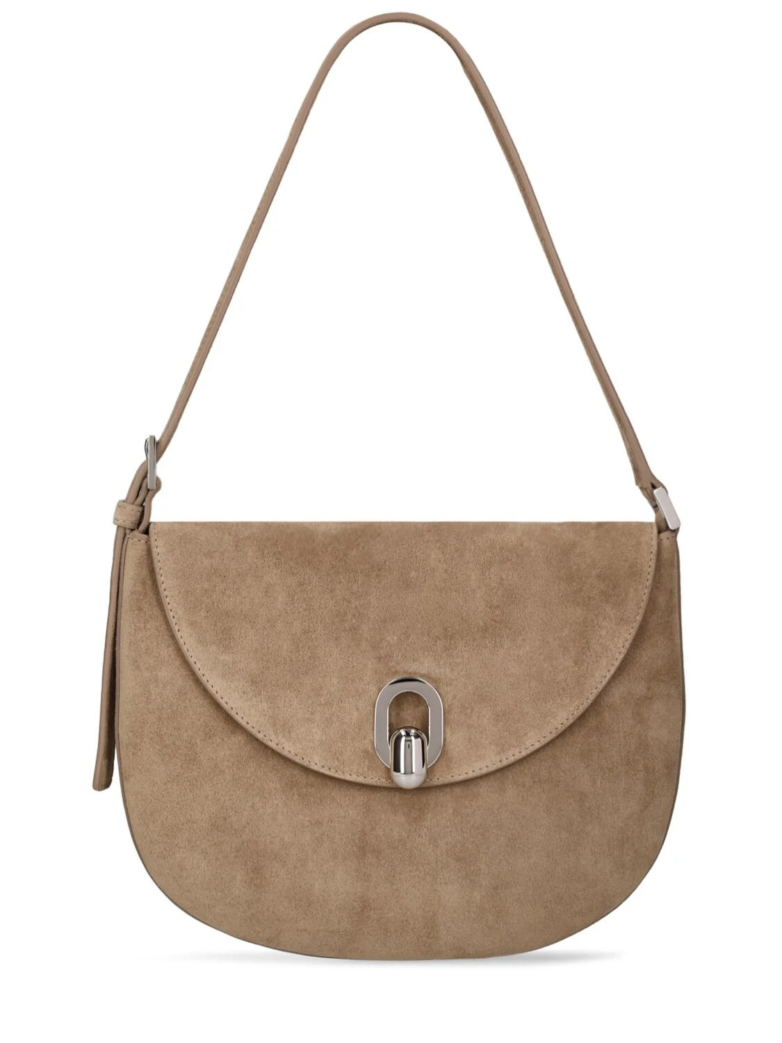 The Small Tondo Suede Hobo Bag | Luisaviaroma