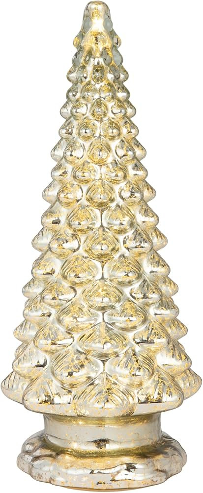 Mr. Christmas 16" Mercury Glass Tree with Twinkling LED Lights, Vintage Holiday D\u00e9cor | Amazon (US)
