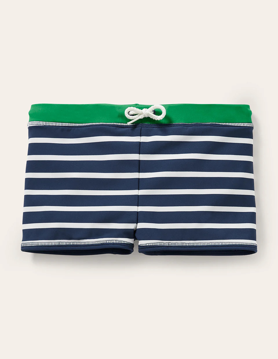 Swim Trunks-Navy Blue/White | Boden (US)