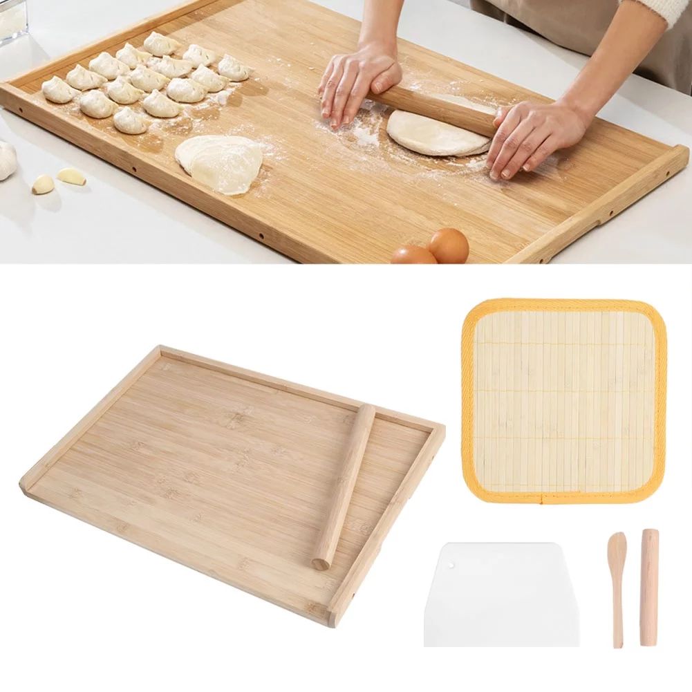 Mgaxyff Chopping Board,Noodle Board,Dual Use Bamboo Dough Board Pastry Food Cutting Chopping Boar... | Walmart (US)