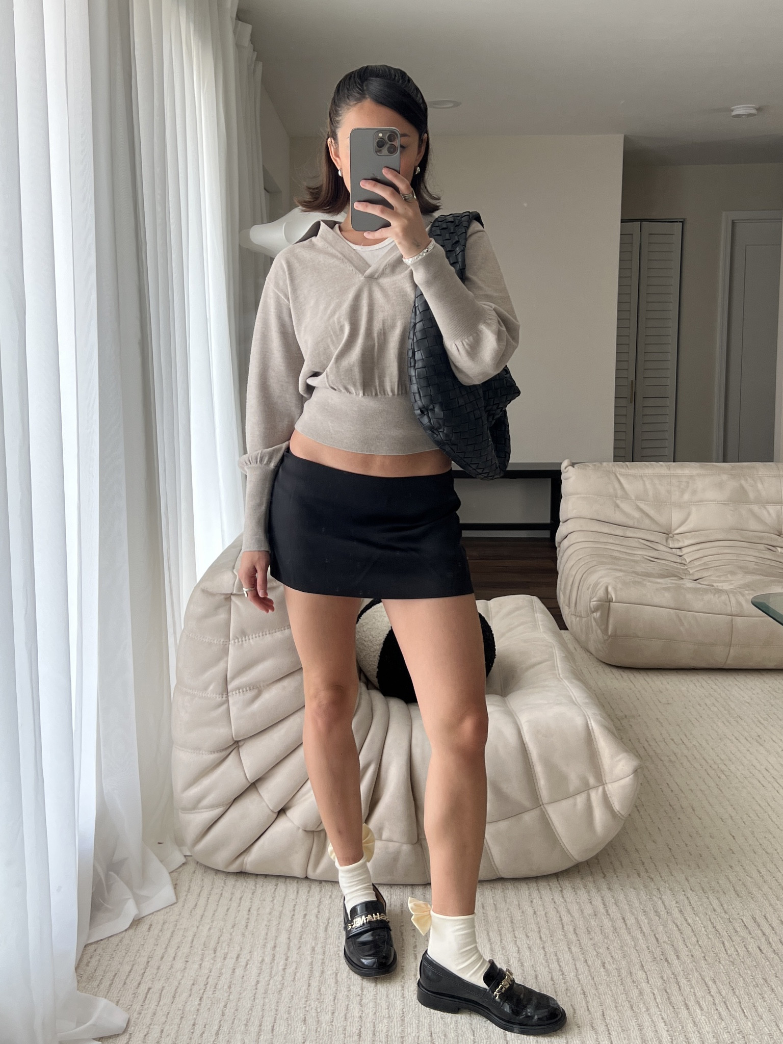 Casual mini skirt outfit - Skirt is from Guizio but it’s sold out! Shoes are Chanel 

#LTKfindsunder50 #LTKfindsunder100 #LTKstyletip