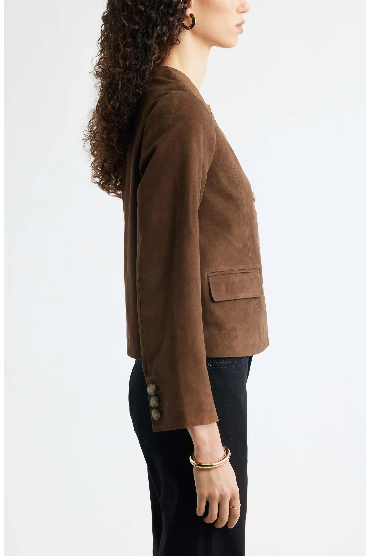 Crop Suede Jacket (Women) | Nordstrom | Nordstrom
