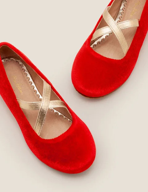 Party Ballet Flats - Rockabilly Red | Boden (US)