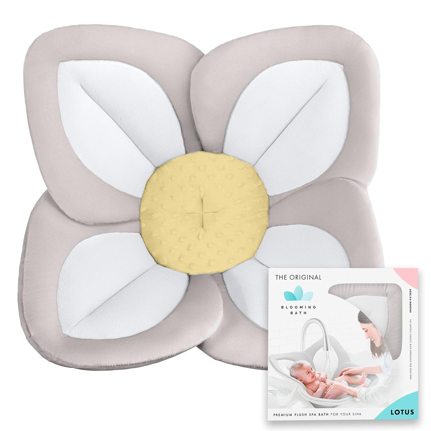 Blooming Bath Baby Bath Seat - Lotus Flower Bathtub Mat - Baby Bath Tub Sink Bath Support Cushion... | Amazon (US)