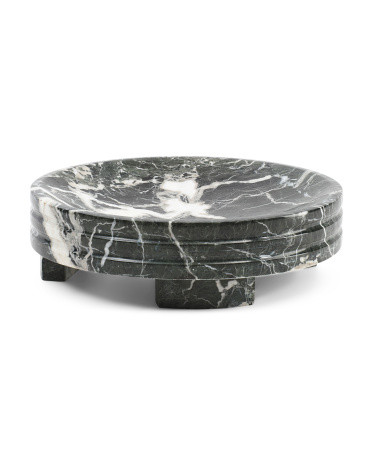 10x4 Marble Footed Bowl | TJ Maxx