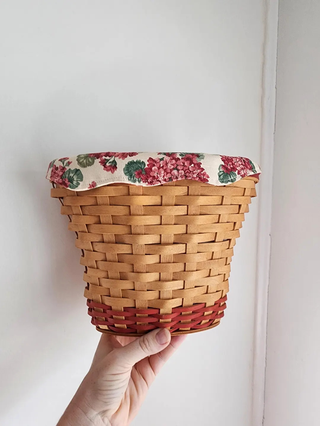Longaberger Basket: Oval Shape With Geranium Liner, Signed - Etsy | Etsy (US)