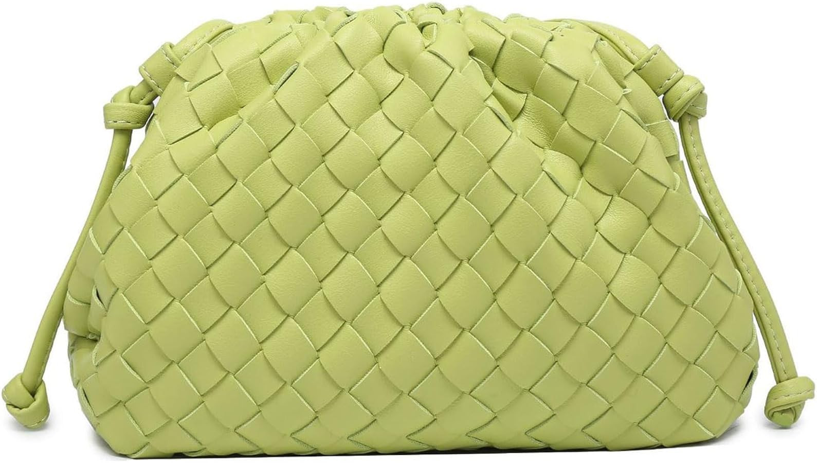 Woven Clutch Purse for Women Fashion Small Square Handbag Vintage Premium Bag PU Leather Handmade... | Amazon (US)