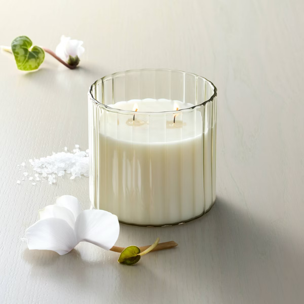 2 Wick Glass with Wooden Lid Jar Candle Cream 12oz - Hearth & Hand™ with Magnolia | Target
