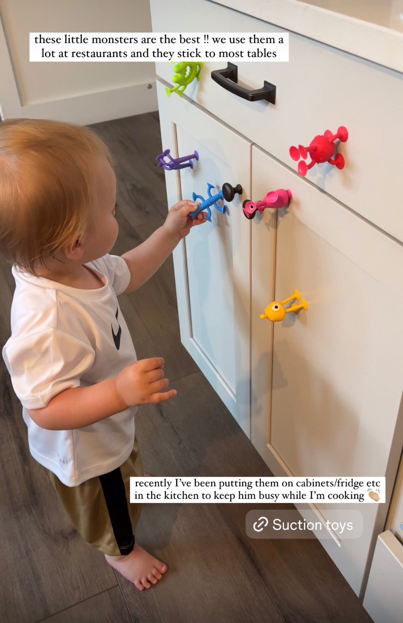Perfect for restaurants but also can be used to keep your toddler busy while making dinner in the kitchen 😂 sticks to most surfaces!! 10/10 recommend 

#LTKBaby #LTKKids #LTKGiftGuide