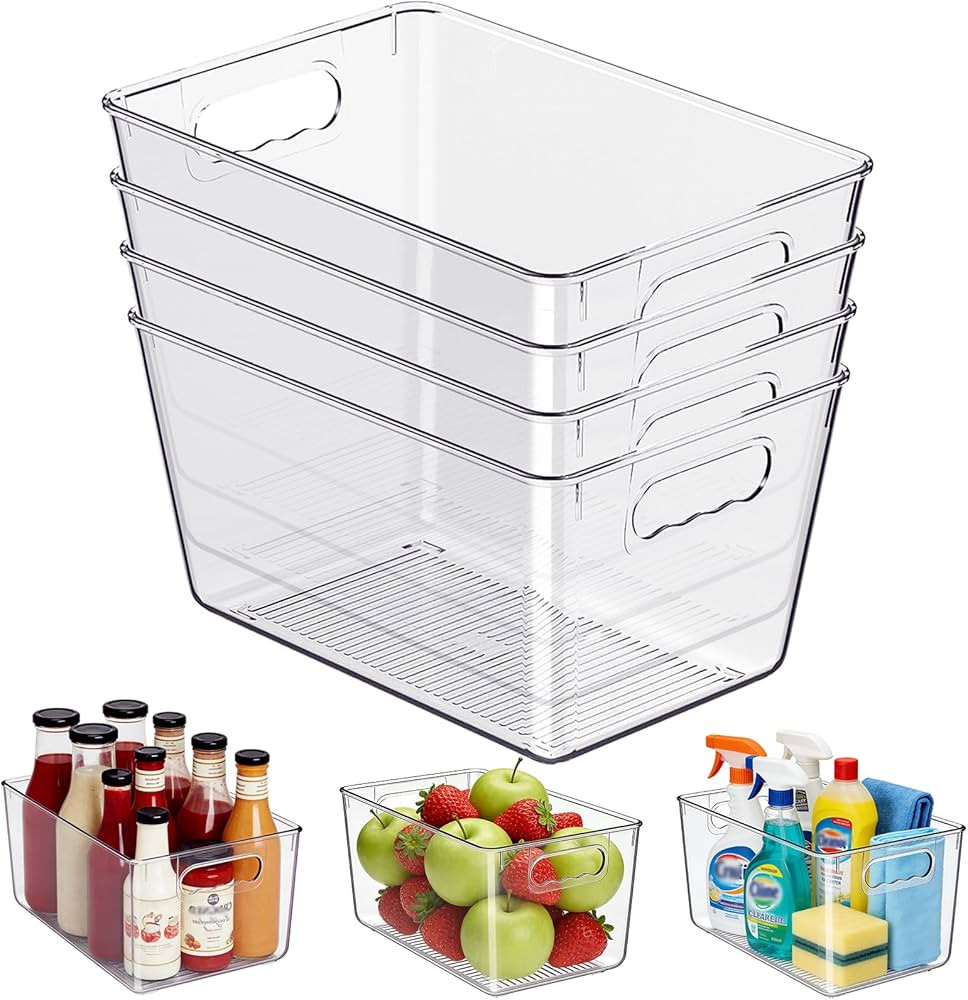 Fridge Organizer, Transparent Fridge Storage, Fridge Storage Box, Essential for Organizing Your H... | Amazon (FR)