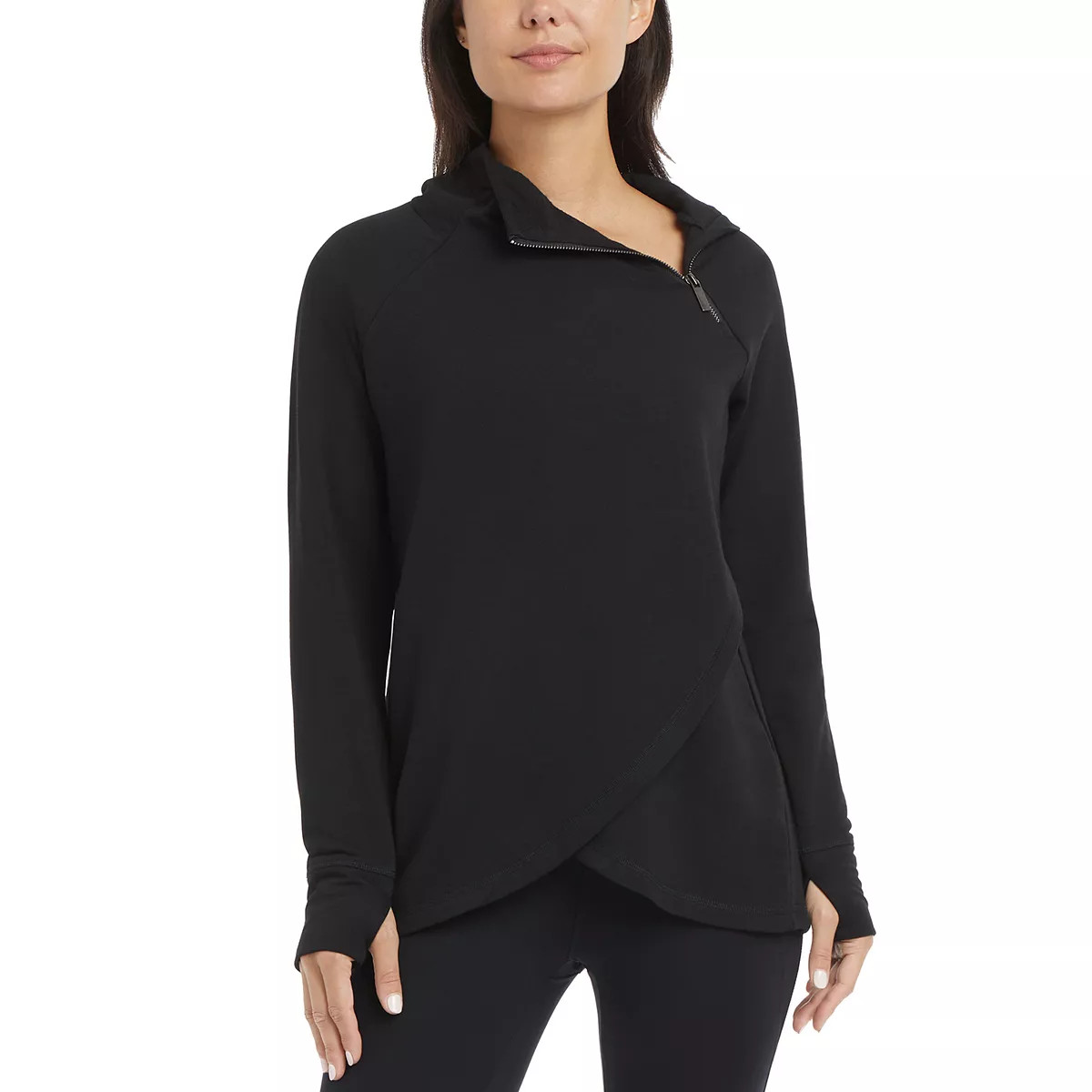 Women's Jockey Sport® Asymmetrical Fleece Pullover | Kohl's