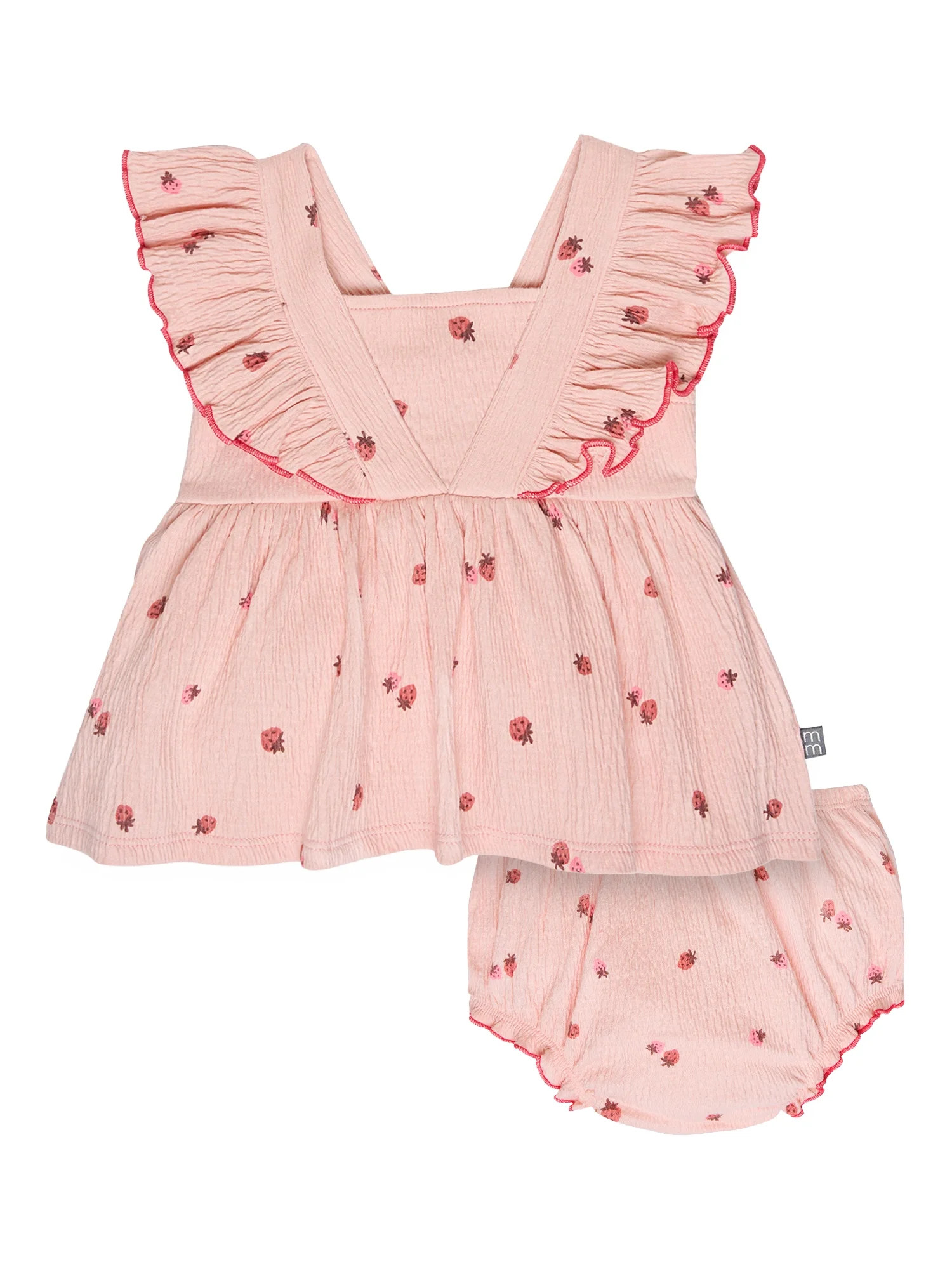 Modern Moments by Gerber Baby Girl Soft Top and Bloomer Outfit Set, 2-Piece, Sizes 0/3 Months - 2... | Walmart (US)