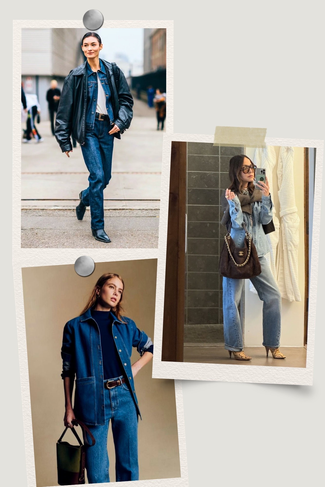 Denim on denim is the it-girl trend right now! 

#LTKPetite #LTKSeasonal #LTKootd