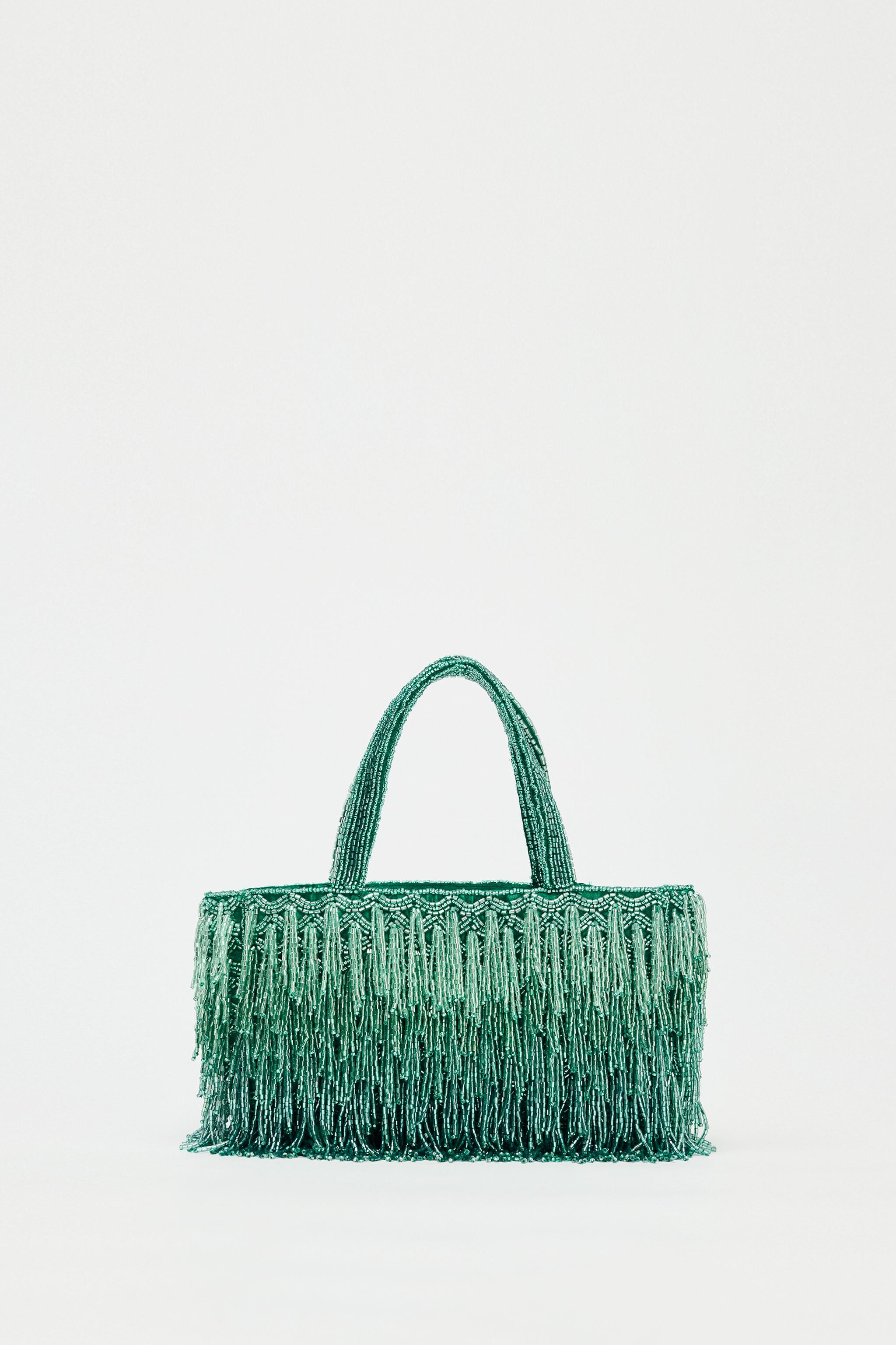 RHINESTONE FRINGE BAG | Zara US