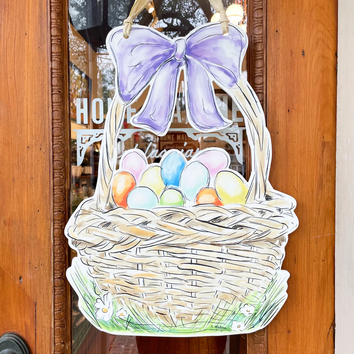 Easter Basket Door Hanger | Home Malone