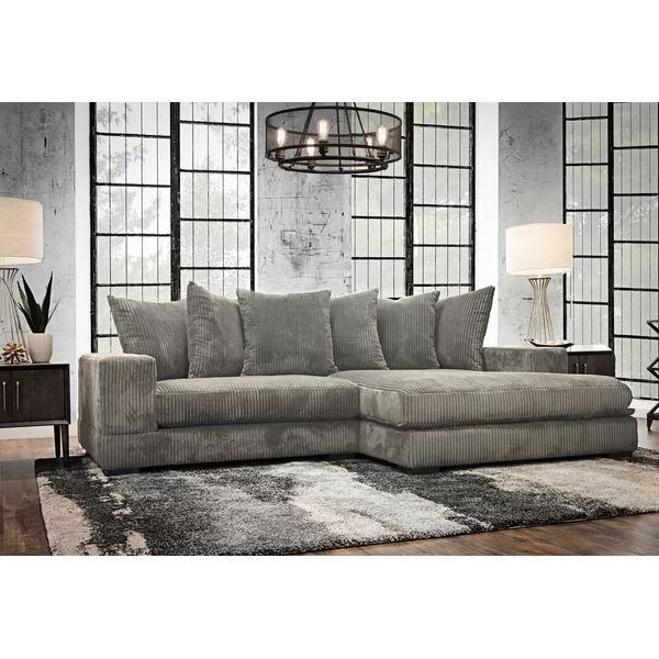 Luxe 108" Wide Right Hand Facing Sofa & Chaise | Wayfair North America