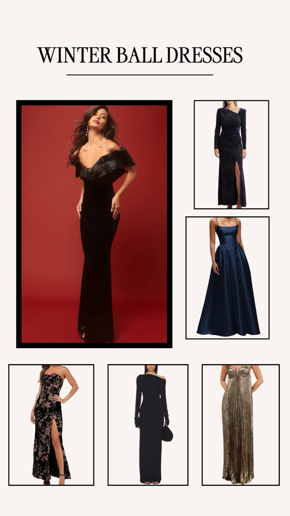 Perfect dresses for your next winter ball occasion! 🎁 ❄️ 

#LTKWedding