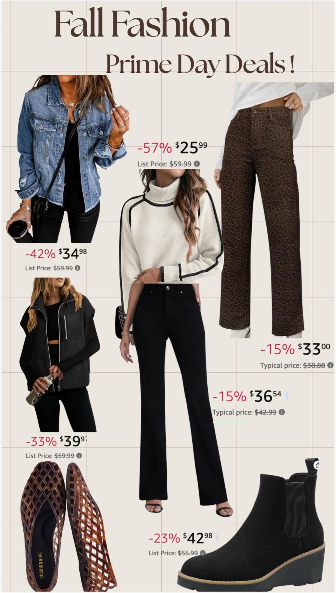 Amazon Prime Day FALL FASHION 🍂🤎 So many cute outfit ideas are on sale right now!

I rounded up some fall pieces that make getting dressed EASY—think cozy layers, everyday basics, cute sets, sweaters, denim and pieces you can mix and match all season long. And the best part? They’re currently marked down for Prime Day! 🙌🏼

If your fall wardrobe needs a little refresh without breaking the bank, these are definitely worth checking out before the deals are gone. Which look is your favorite? 👇🏼

#LTKootd #LTKSaleAlert #LTKSeasonal