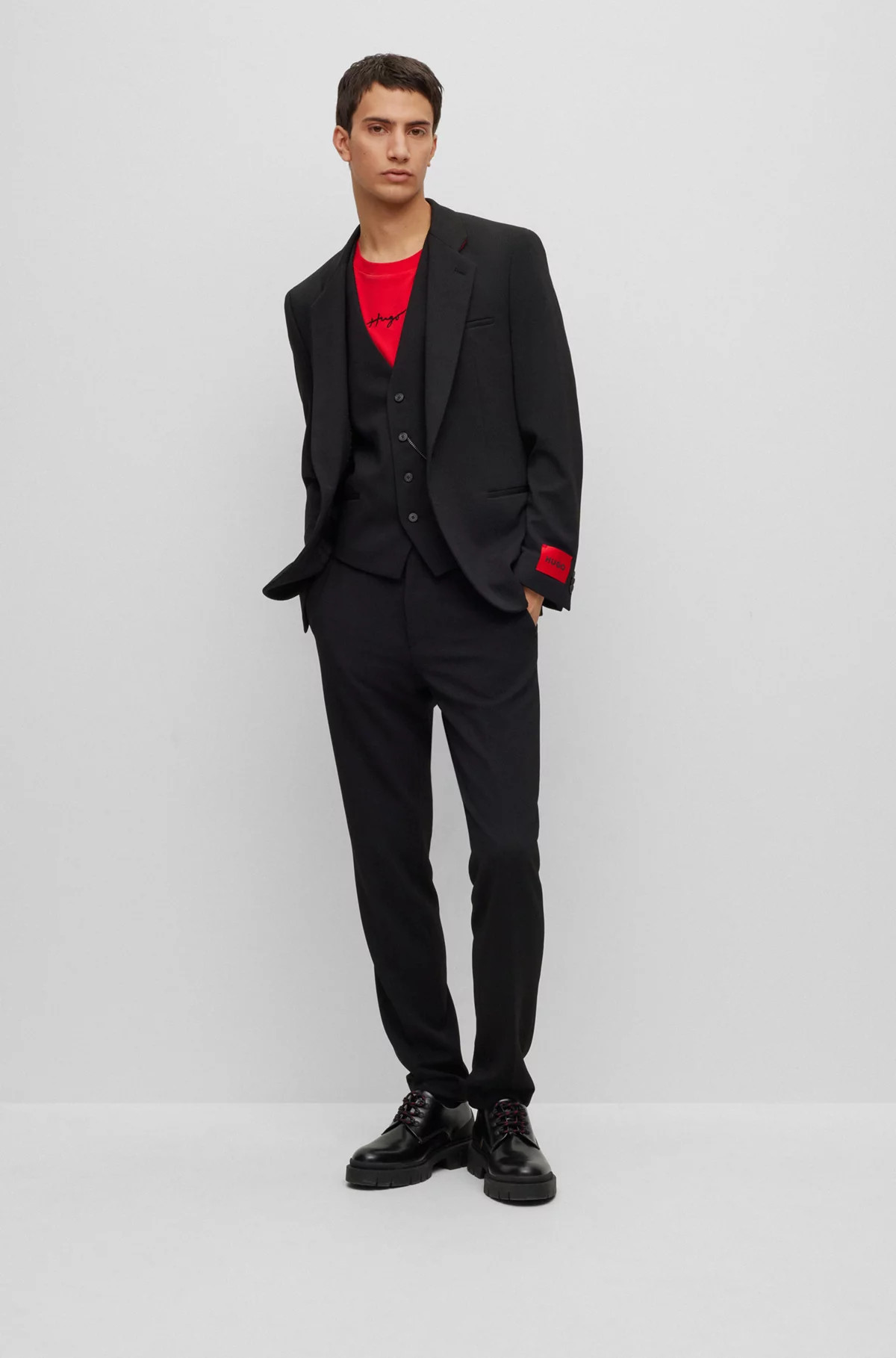 Costume trois pièces Extra Slim Fit en Panama stretch | Hugo Boss FR