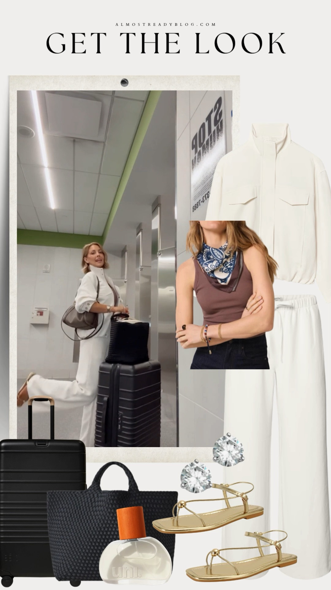 Effortless travel style with chic neutrals, comfy layers, and polished accessories for an easy airport look. XS jacket / XS regular pants / XS tank

travel outfit, airport outfit, airport style, travel fashion, chic travel outfit, comfortable travel outfit, neutral outfit, white pants outfit, matching set, casual chic, elevated basics, travel essentials, vacation outfit, carry on style, airport fashion, comfy travel style, neutral fashion, summer travel outfit, transitional outfit, travel outfit women

#LTKTravel #LTKootd #LTKOver40