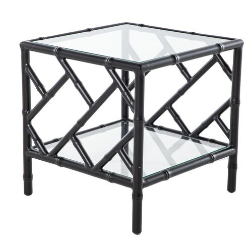 Kit Chippendale Side Table, Black | One Kings Lane