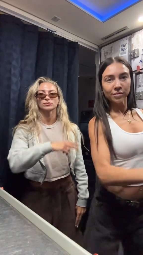 The blonde to my brunette 💘✈️ We definitely got in trouble trying to film this on the plane lol 

 #LTKStyleTip #LTKTravel #LTKShoeCrush