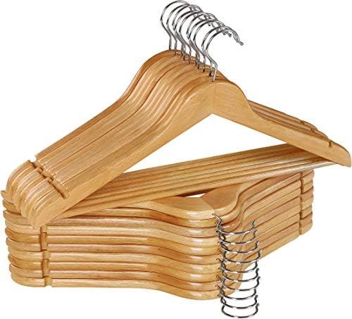 Utopia Home Premium Wooden Hangers - Pack of 20-360-Degree Rotatable Hook - Durable & Slim - Shoulde | Amazon (US)