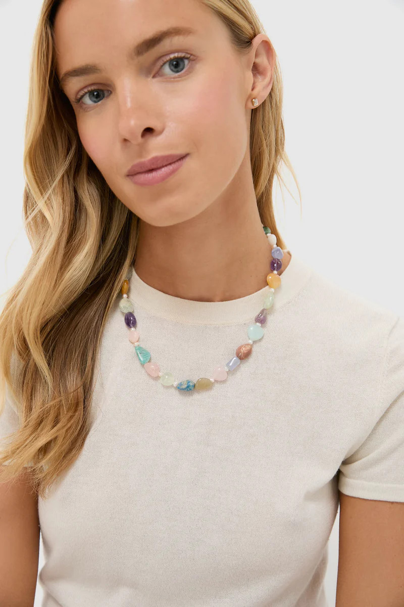 Pastel Gemstone Multi Brooke Necklace | Tuckernuck (US)