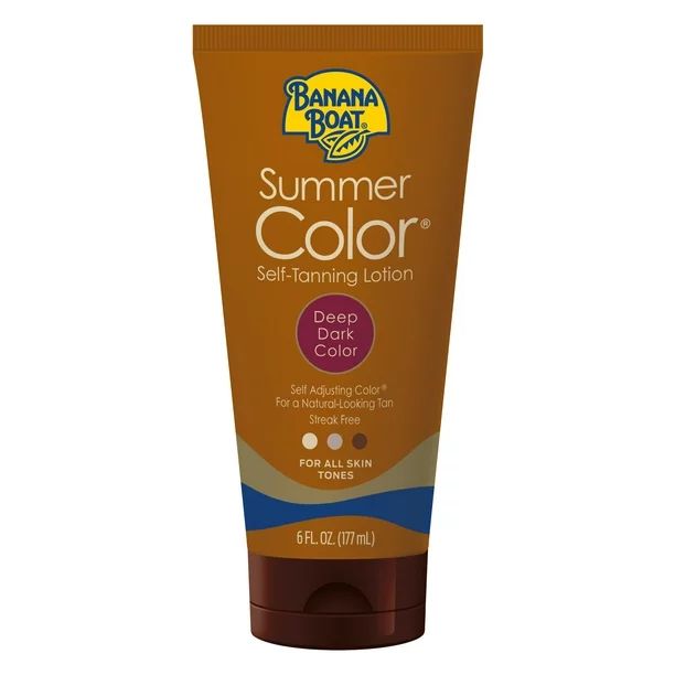 Banana Boat Summer Color Self-Tanning Lotion, Deep/Dark, 6 fl oz | Walmart (US)