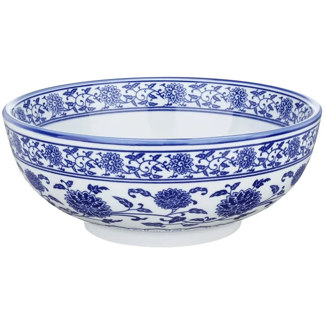 1Pc Chinese Style Ceramic Bowls Blue and White Porcelain Bowl for Home Use - Walmart.com | Walmart (US)