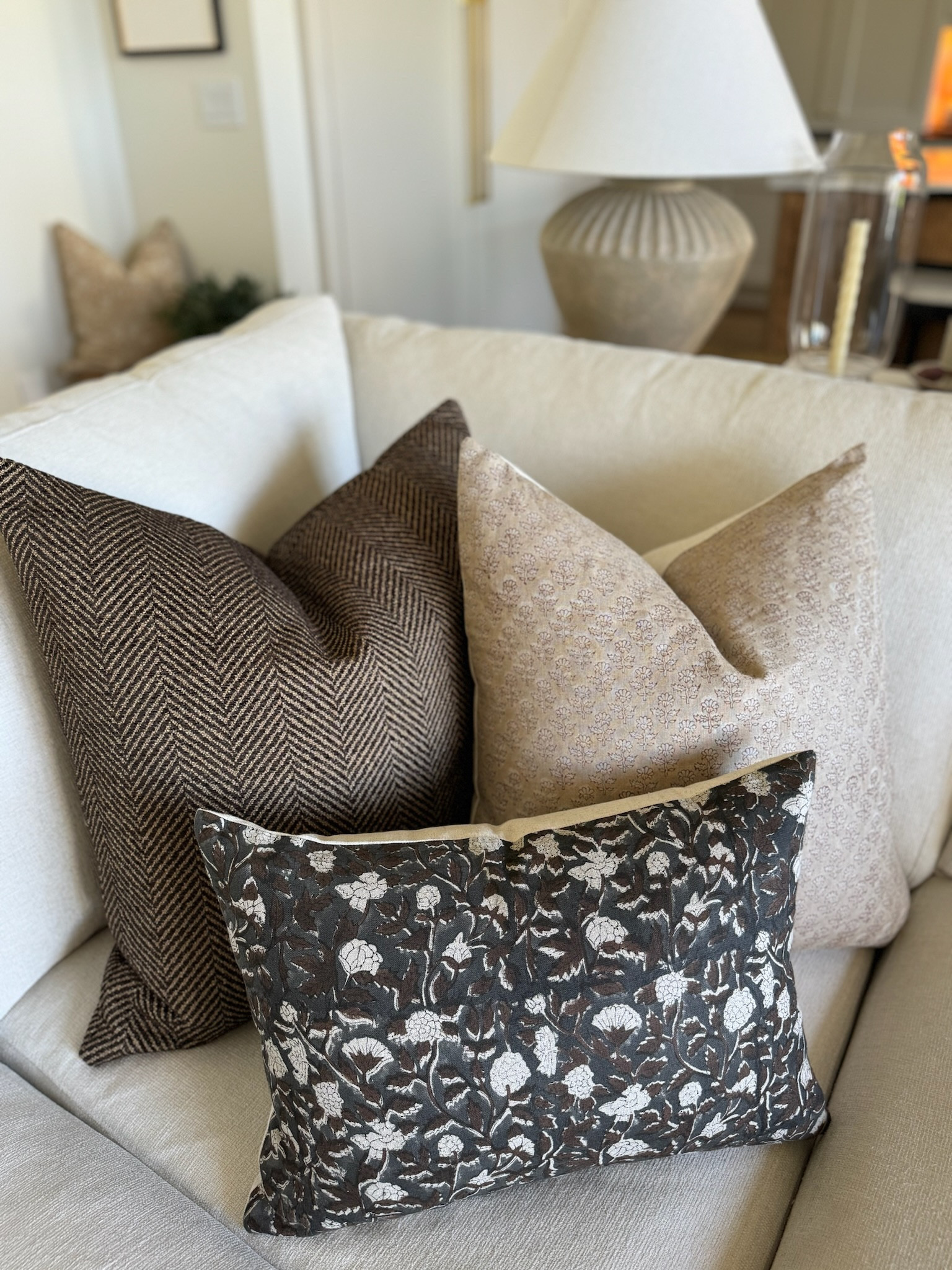 A cozy fall pillow combination! The best quality pillow covers! Their new reimagine heritage collection is full of rich tones, cozy patterns, and a rustic modern style that’s timeless! 

#LTKSeasonal #LTKStyleTip #LTKHome