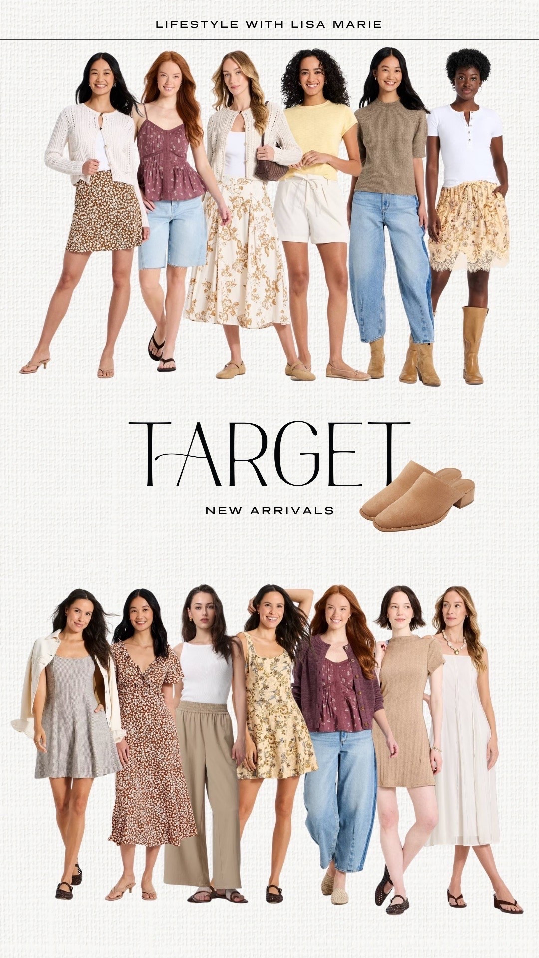 New arrivals from Target for summer and fall! Floral print mini, midi and maxi skirts. Elevated casual outfits for moms. Mini, midi and maxi dresses. Neutral outfits. Lightweight dresses for warm weather. Cropped denim. Business casual pants. Boots, mules and ballet flats.

#LTKmomlife #LTKSeasonal #LTKPetite