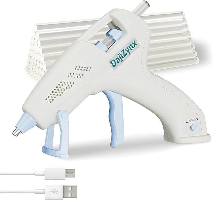 Hot Glue Gun, Cordless Hot Glue Gun with 30 Premium Glue Sticks (7×150mm), 90s Fast Heating, 260... | Amazon (US)