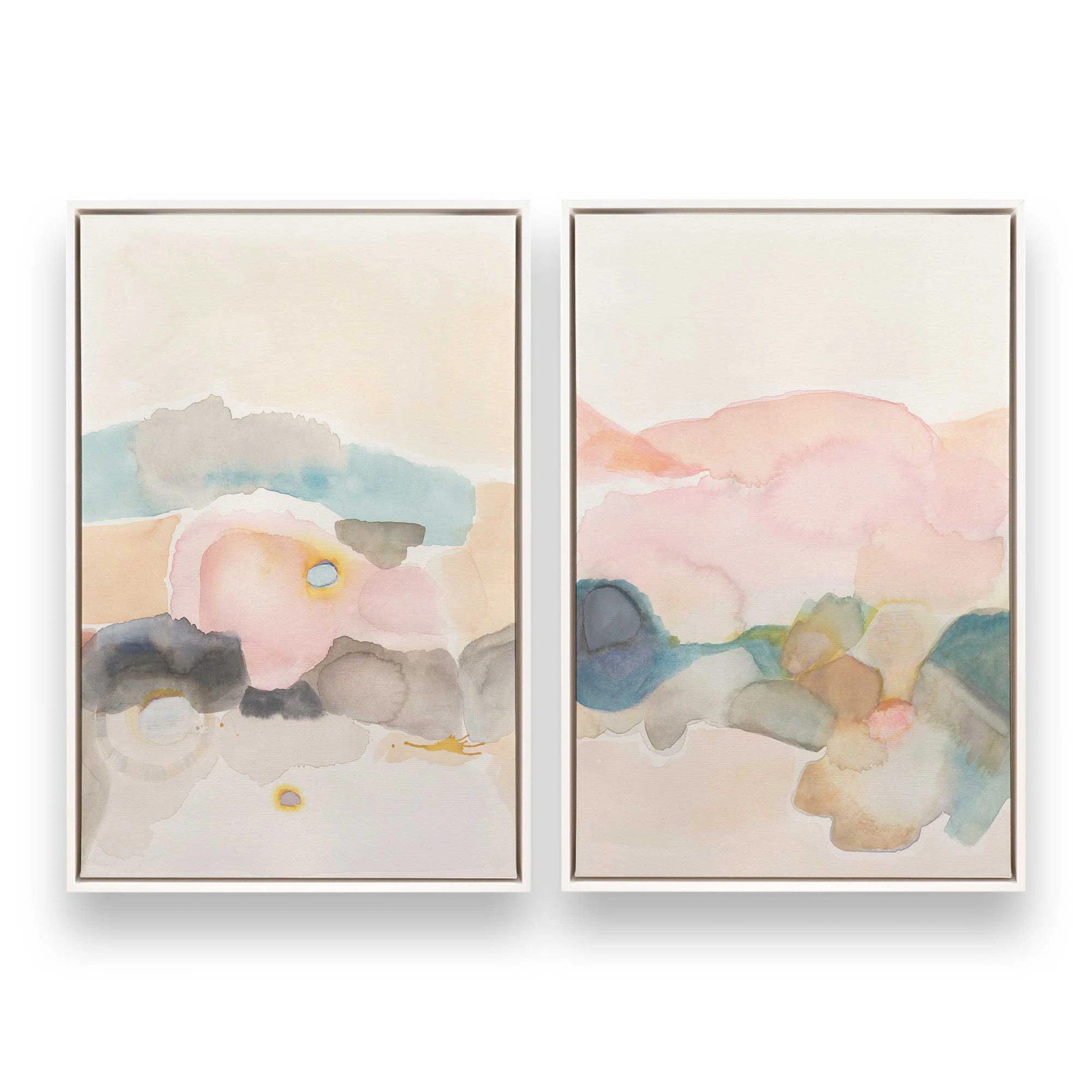 Pastel Watercolor Dreams Set of 2 (Set of 2) | Wayfair North America