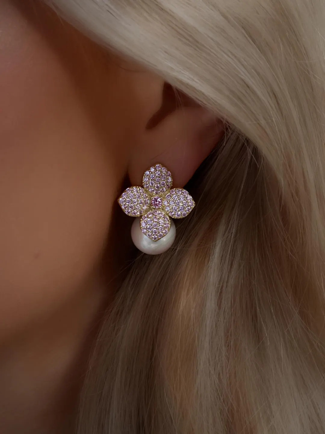 PREORDER* Hydrangea Earrings - Light Pink - Etsy UK | Etsy (US)