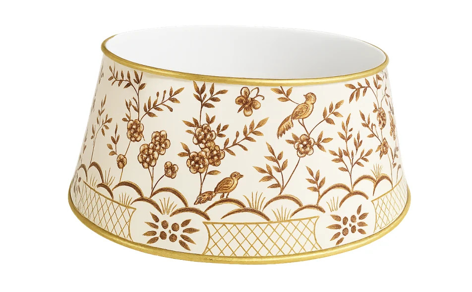 Ivory & Gold Chinoiserie Tree Collar | The Enchanted Home