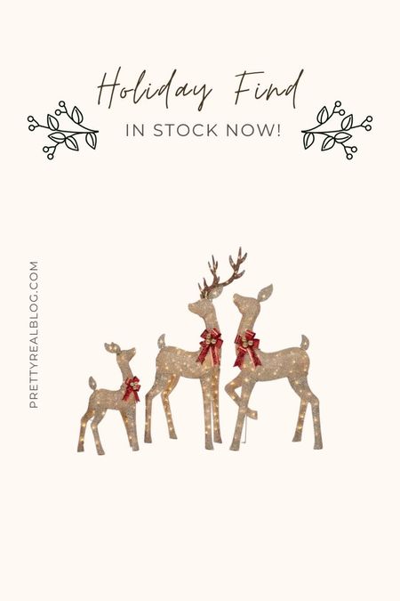 I missed these 2 years in a row but they’re in stock now m! Light up deer under $100! 28” to 54”.  Christmas decor, lawn decor, outdoor Christmas decoration 

#LTKhome #LTKHoliday #LTKfamily