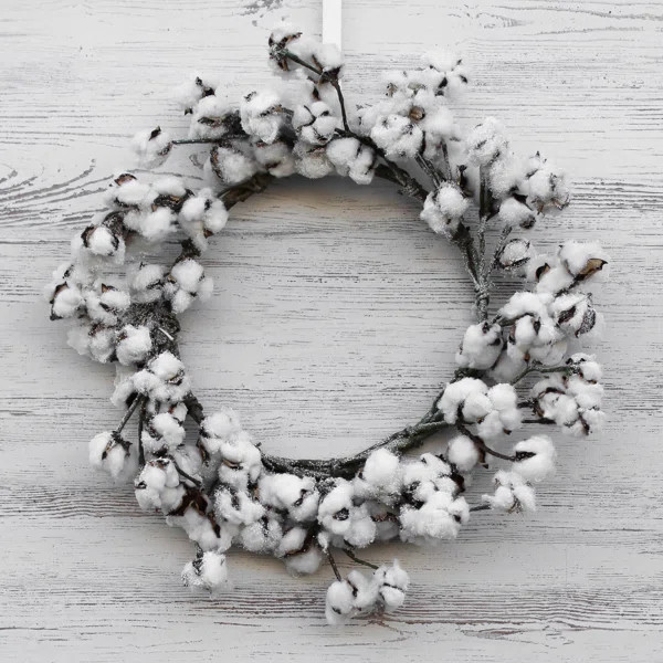 Snowy Pod 20" Polyvinyl Chloride (PVC) Wreath | Wayfair North America