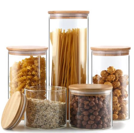I love these storage jars! Great deal and keeps foods fresh. I use them for coffee, crackers, snacks and more!

Storage
Glass jars


#LTKGiftGuide #LTKhome #LTKMostLoved