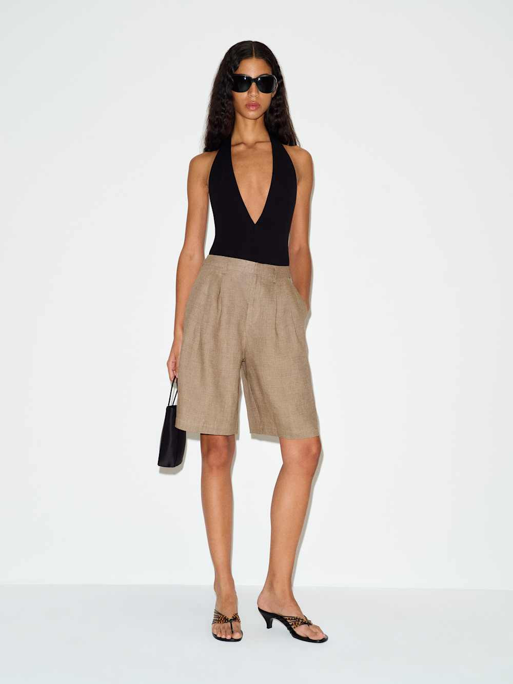 Drew Linen Short | Reformation (Global)