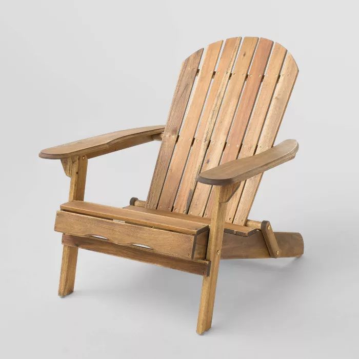 Hanlee Folding Wood Adirondack Chair - Christopher Knight Home | Target