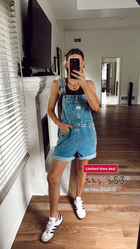 Love these overalls🤩they are oversized and fit so good! Wearing a small and I’m 5’7 for height reference 

#LTKFindsUnder50 #LTKSaleAlert #LTKStyleTip