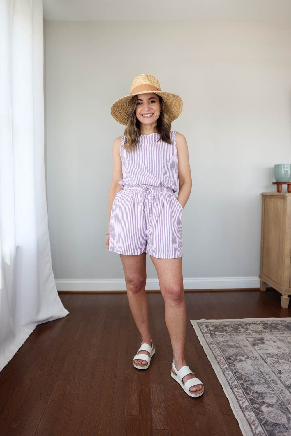 The two waterproof sandals I'll be wearing to the pool and beach this summer! 

Reef Water Vista: true to size
Matching set (Amazon): XS | runs large | shorts are fully lined
Swimsuit (J.Crew Factory): XXS
Straw Hat (Brixton): Small

My sizing for reference: I'm 4'10" and weigh 105lbs. My measurements are 32", 24", 36". I have a 25" ankle inseam and typically wear petite xxs/00/24. 

#LTKPetite