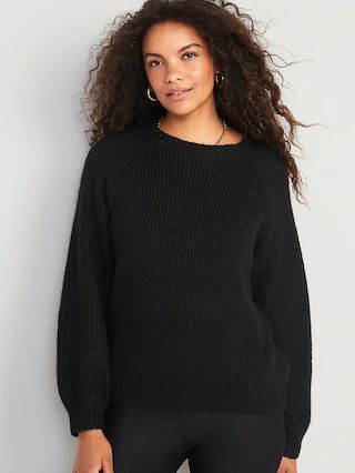 Cozy Shaker-Stitch Pullover Sweater for Women | Old Navy (US)