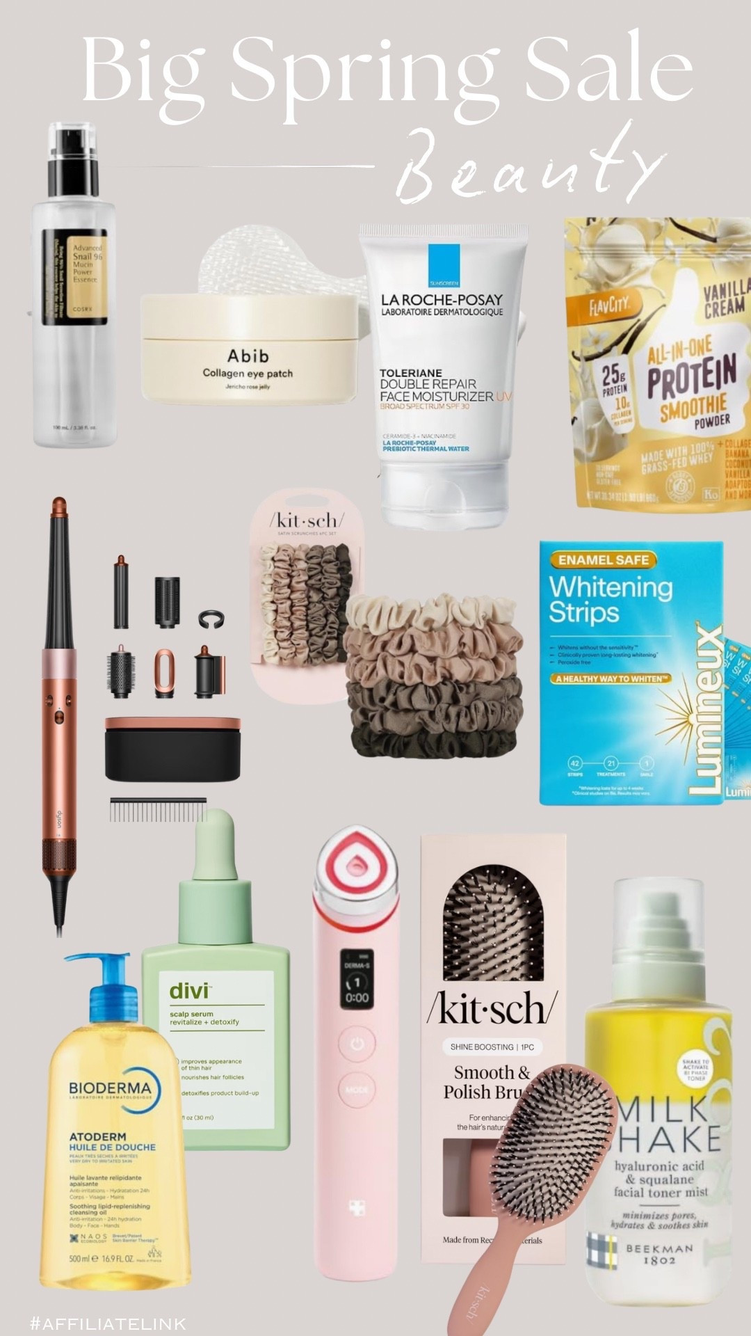 Big Spring Sale - Beauty 

Here’s a few of my beauty picks and things I own! 


#beautyfavorites #eyeserum #silkscrunchies #teethwhiteningstrips #hairtools #proteinpowder #facemoisturizer #faceserum #scalpserum #showeroil #facespray #hairbrush #selfcare 

#LTKBeauty #LTKSaleAlert